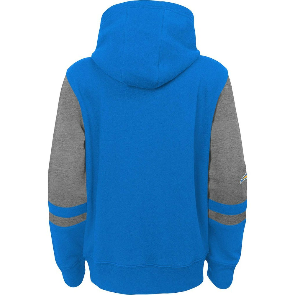 Los Angeles Chargers Preschool Stadium Color Block Full-Zip Hoodie Powder Blue | NFL