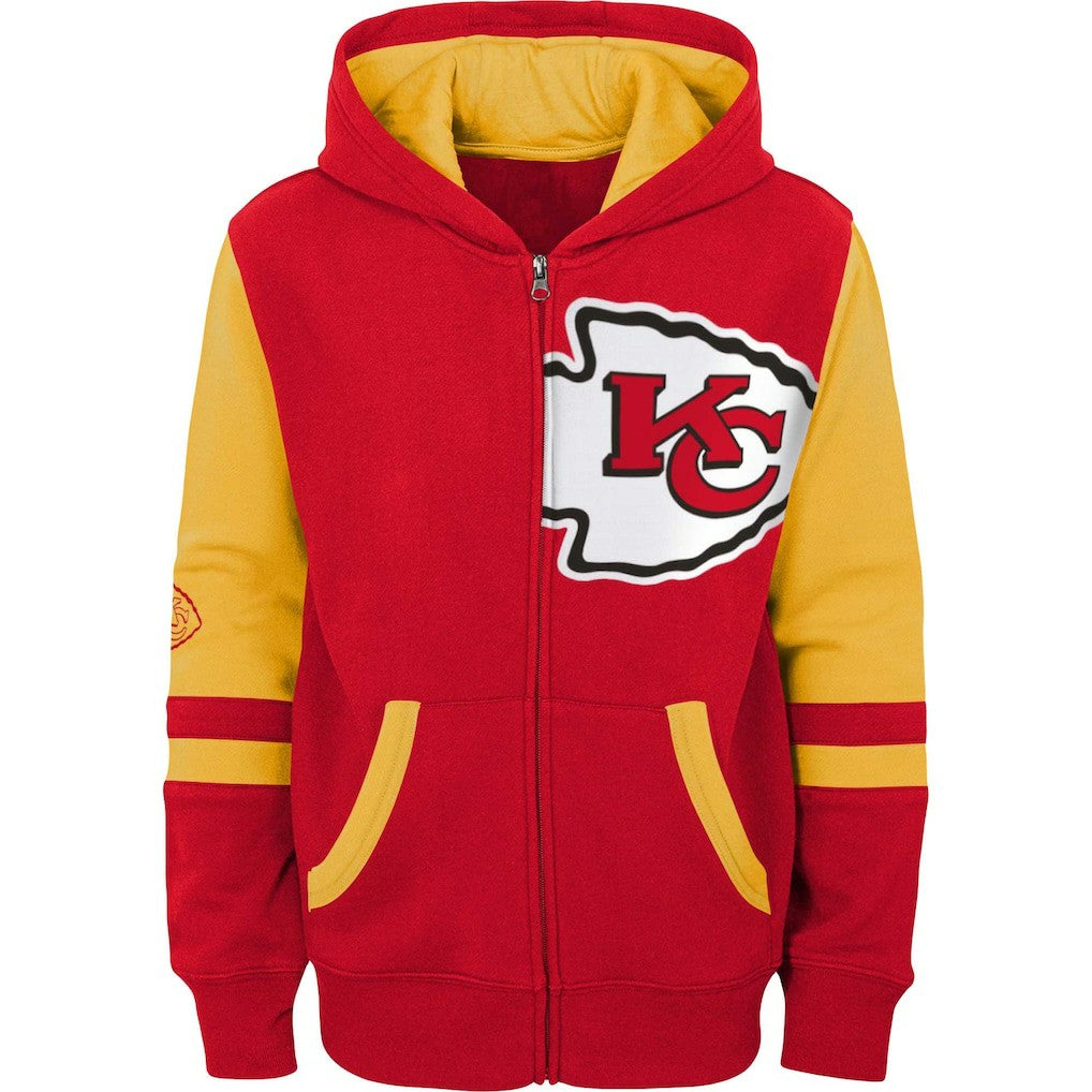 Kansas City Chiefs Preschool Stadium Color Block Full-Zip Hoodie Red | NFL