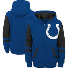 Indianapolis Colts Preschool Stadium Color Block Full-Zip Hoodie Royal | NFL