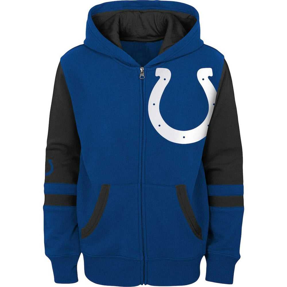 Indianapolis Colts Preschool Stadium Color Block Full-Zip Hoodie Royal | NFL
