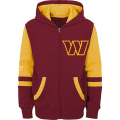 Washington Commanders Preschool Stadium Color Block Full-Zip Hoodie Burgundy | NFL