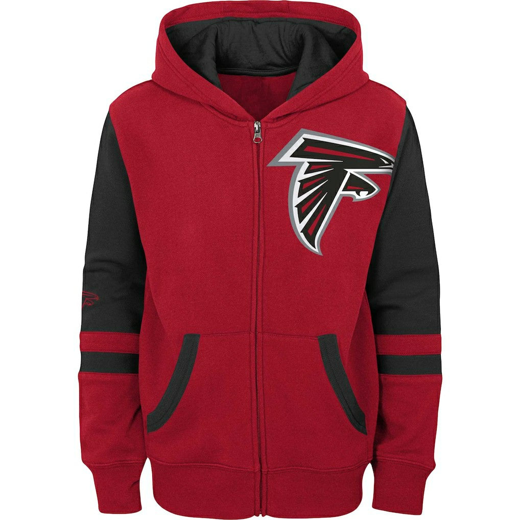 Atlanta Falcons Preschool Stadium Color Block Full-Zip Hoodie Red | NFL