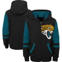 Jacksonville Jaguars Preschool Stadium Color Block Full-Zip Hoodie Black | NFL