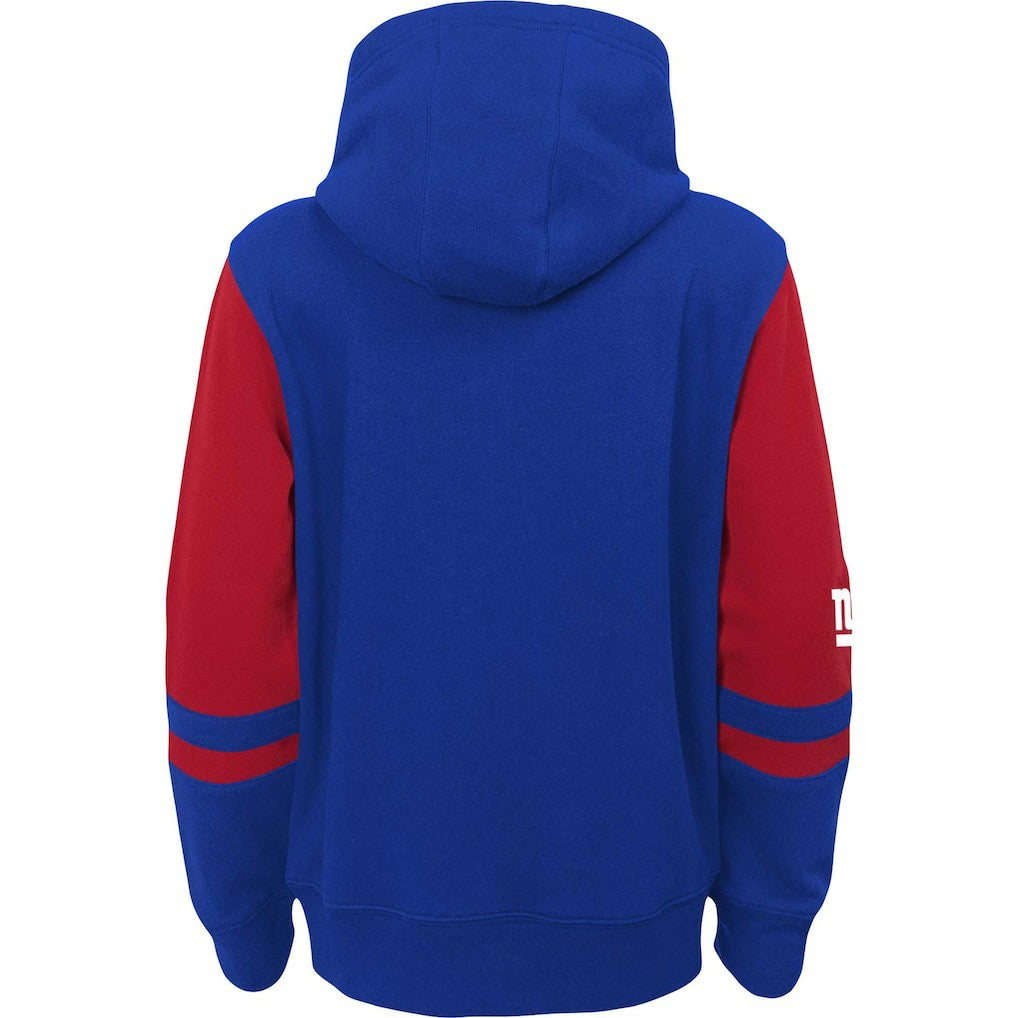 New York Giants Preschool Stadium Color Block Full-Zip Hoodie Royal | NFL