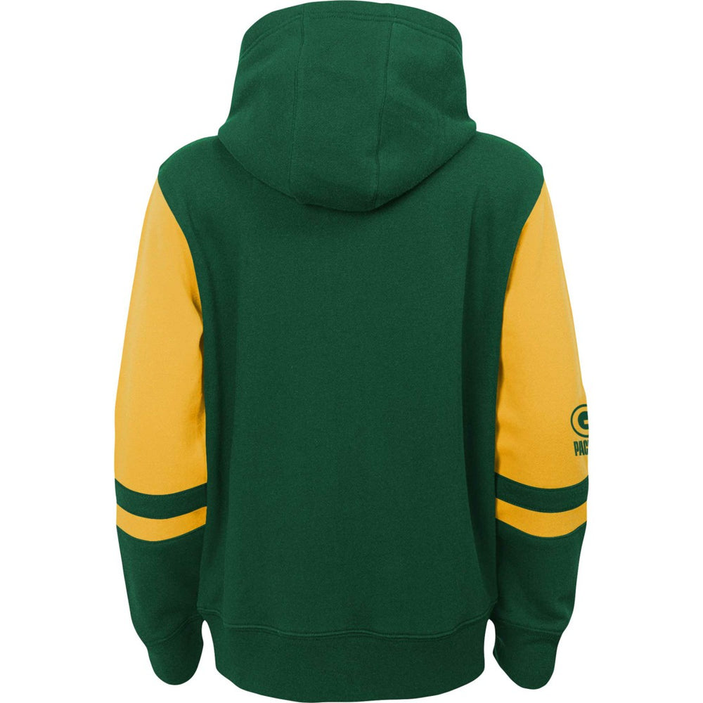 Green Bay Packers Preschool Stadium Color Block Full-Zip Hoodie Green | NFL