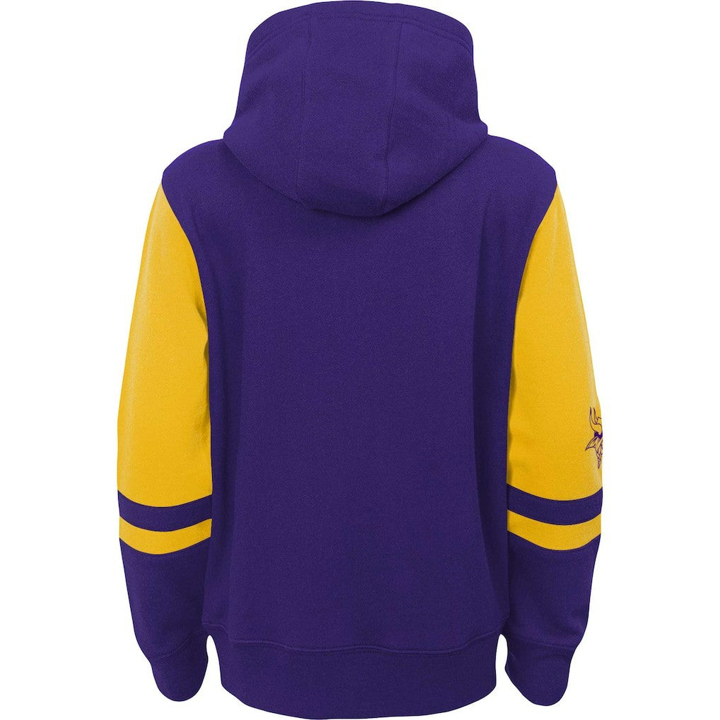 Minnesota Vikings Preschool Stadium Color Block Full-Zip Hoodie Purple | NFL