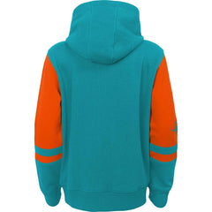 Miami Dolphins Youth Colorblock Full-Zip Hoodie Aqua | NFL