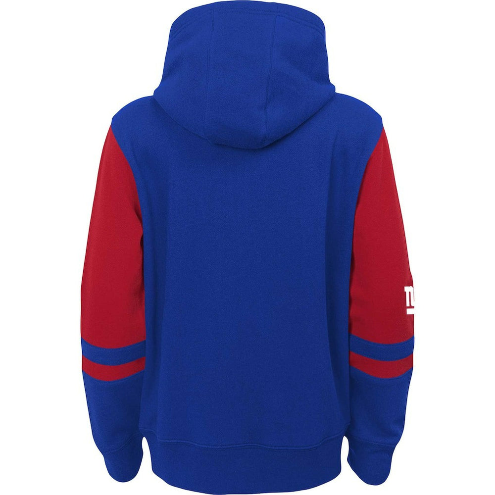 New York Giants Youth Colorblock Full-Zip Hoodie Royal | NFL
