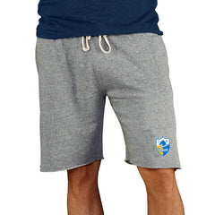 Los Angeles Chargers Concepts Sport Throwback Logo Mainstream Terry Shorts Gray | NFL