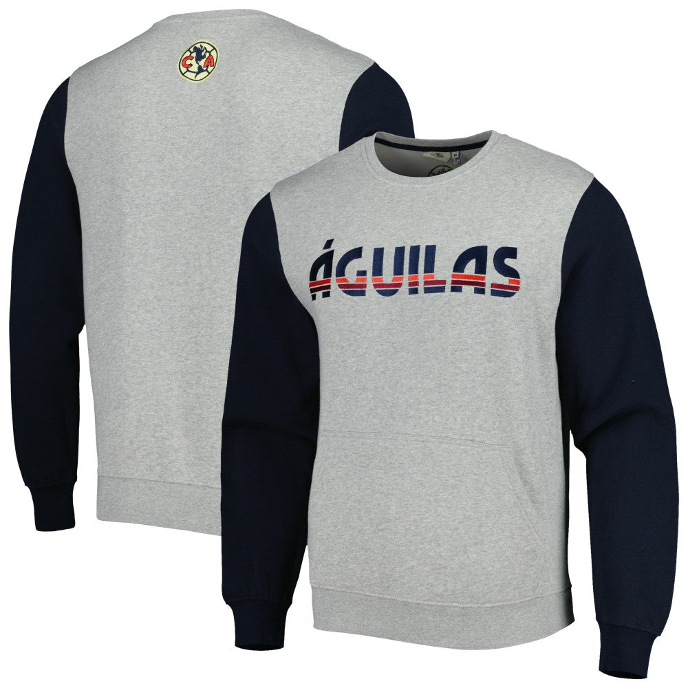 Club America Kangaroo Pullover Sweatshirt Gray/Navy - FIFA World CUP