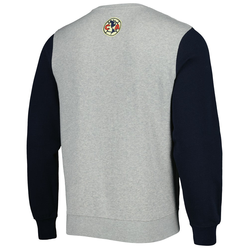 Club America Kangaroo Pullover Sweatshirt Gray/Navy - FIFA World CUP