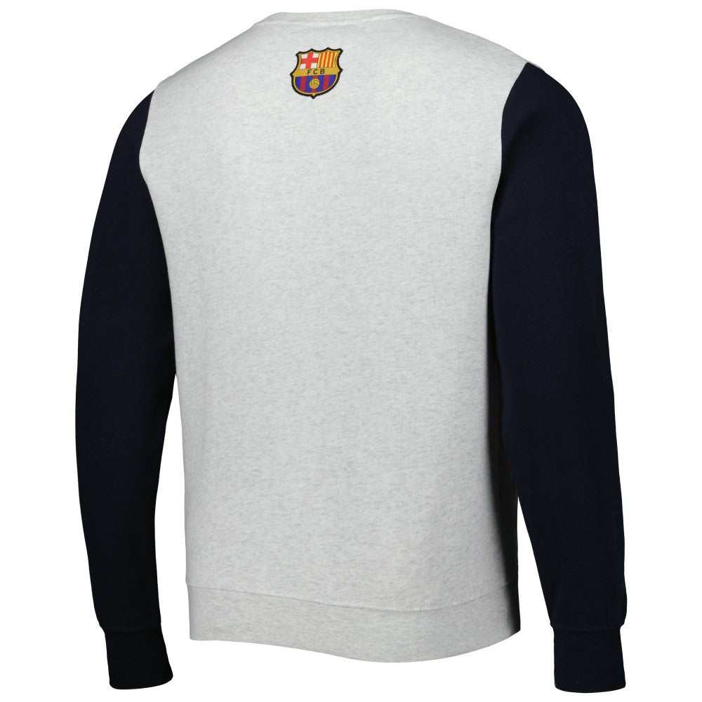 Barcelona Kangaroo Pullover Sweatshirt Gray/Navy - FIFA World CUP
