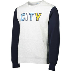 Manchester City Kangaroo Pullover Sweatshirt Gray/Navy - FIFA World CUP