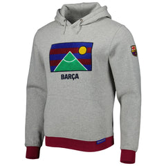 Barcelona Lifestyle Pullover Hoodie Heather Gray - FIFA World CUP
