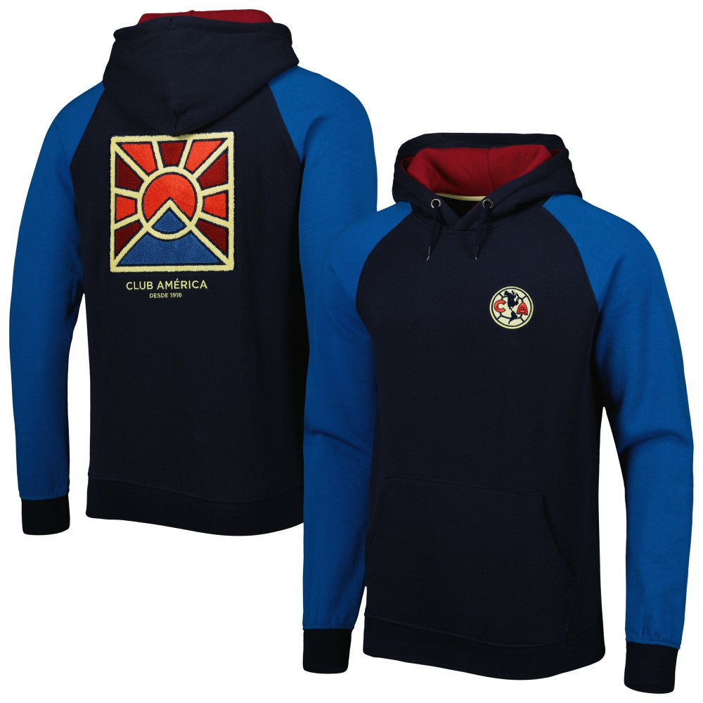 Club America Pride Raglan Pullover Hoodie Navy/Blue - FIFA World CUP