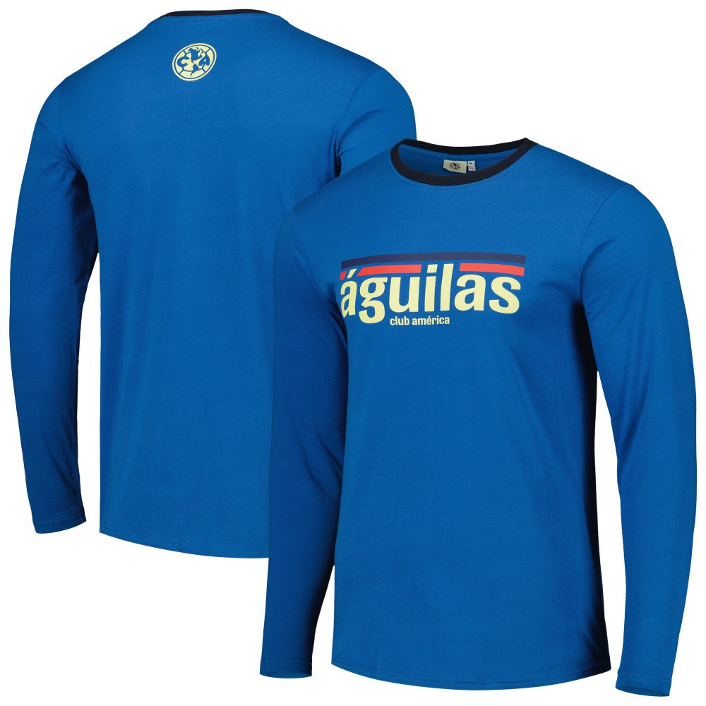 Club America Slogan Long Sleeve T-Shirt Blue - FIFA World CUP