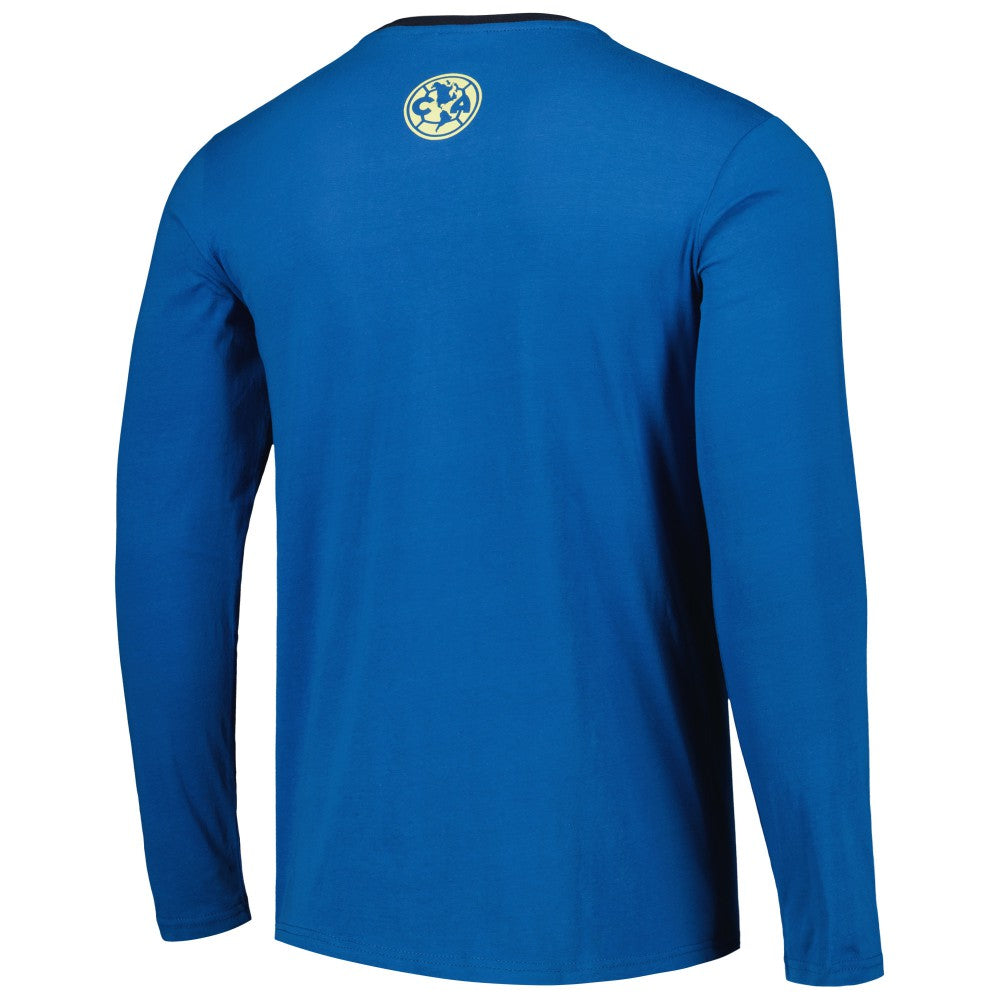 Club America Slogan Long Sleeve T-Shirt Blue - FIFA World CUP