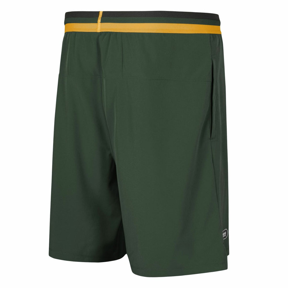 Green Bay Packers Cool Down Tri-Color Elastic Training Shorts Green | NFL