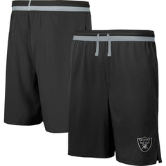 Las Vegas Raiders Cool Down Tri-Color Elastic Training Shorts Black | NFL