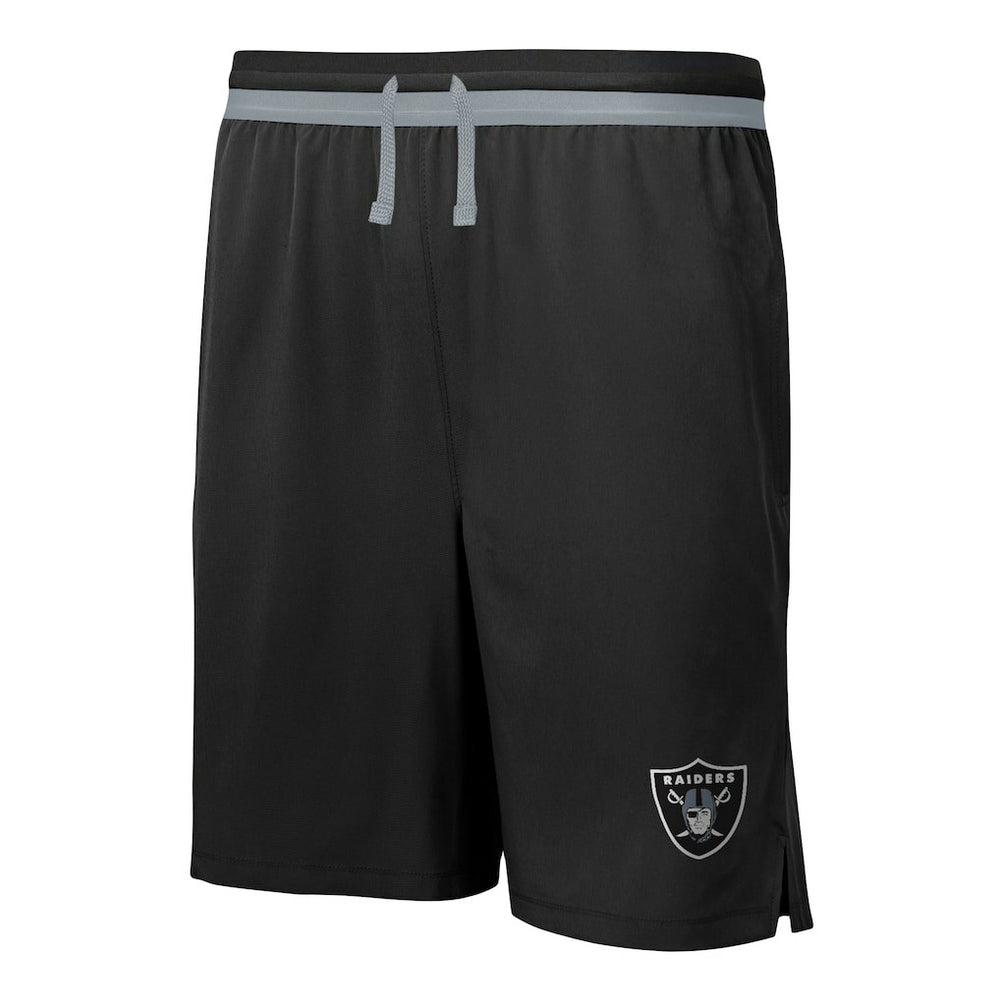 Las Vegas Raiders Cool Down Tri-Color Elastic Training Shorts Black | NFL