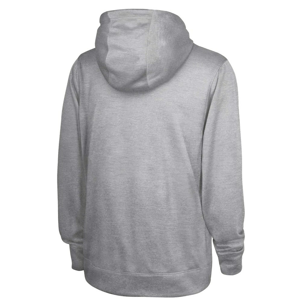New Orleans Saints Grid Drill Streak Fleece Pullover Hoodie Heather Gray | NFL
