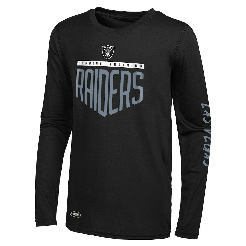 Las Vegas Raiders Impact Long Sleeve T-Shirt Black | NFL
