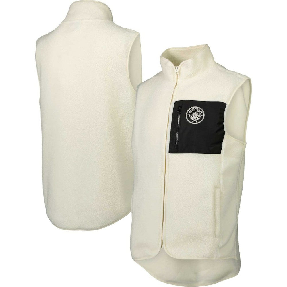 Manchester City Pile Full-Zip Vest White - FIFA World CUP