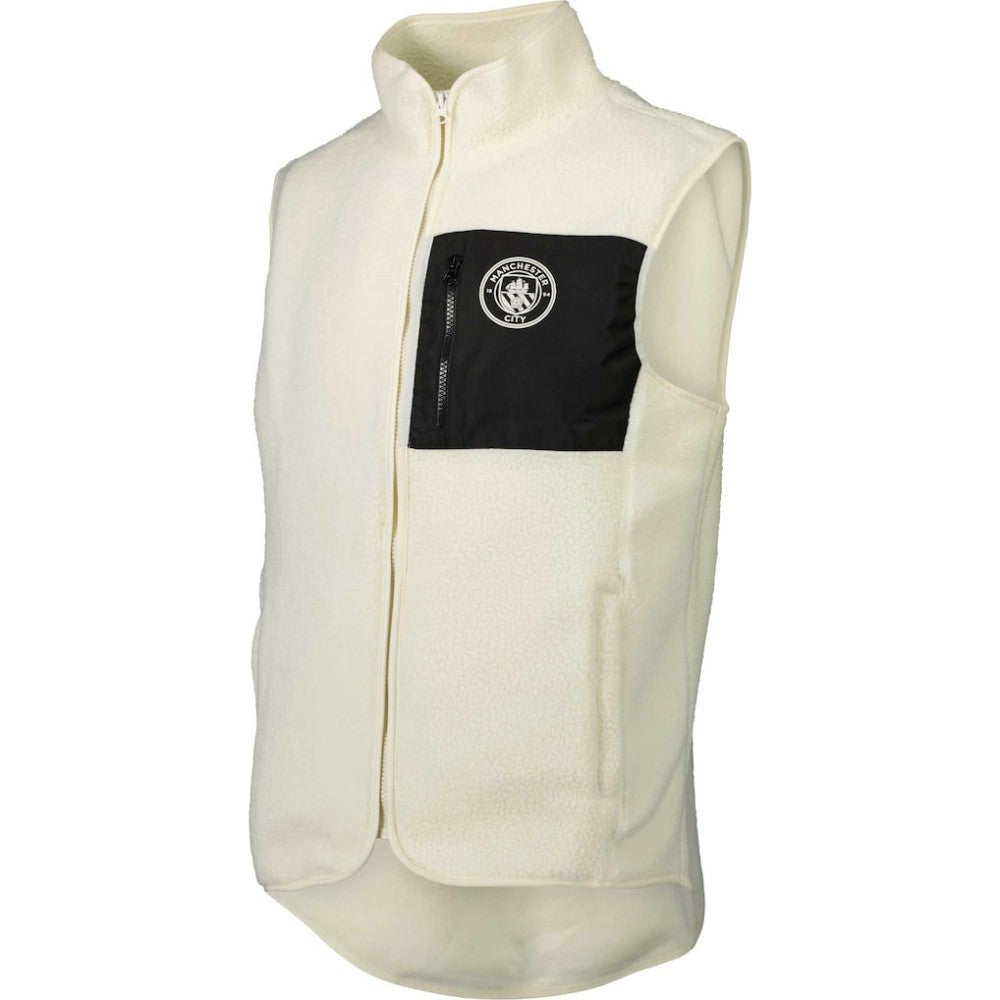 Manchester City Pile Full-Zip Vest White - FIFA World CUP