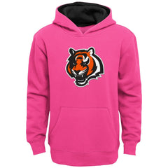 Cincinnati Bengals Girls Youth Prime Pullover Hoodie Pink | NFL