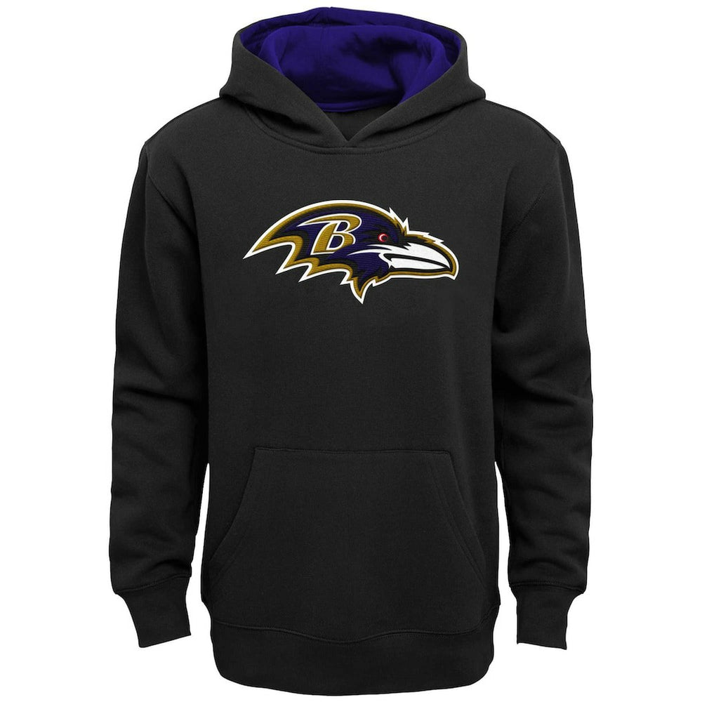 Baltimore Ravens Youth Prime Pullover Hoodie Black | NFL