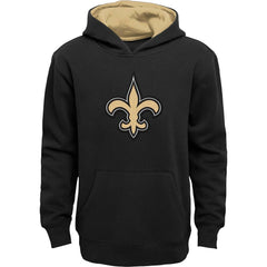 New Orleans Saints Youth Prime Pullover Hoodie Black | NFL