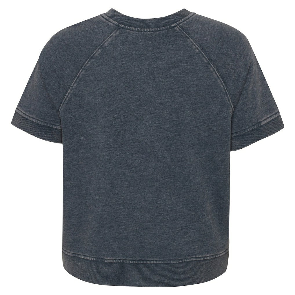 Los Angeles Rams Girls Juniors Cheer Squad Raglan T-Shirt Heather Charcoal | NFL