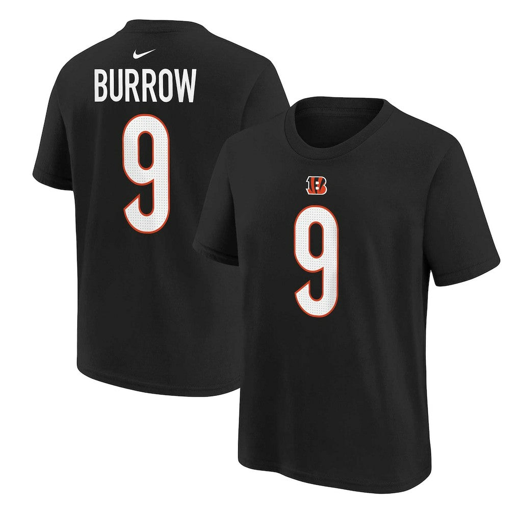 Joe Burrow Cincinnati Bengals Youth Player Name & Number T-Shirt Black | Nike for Sale