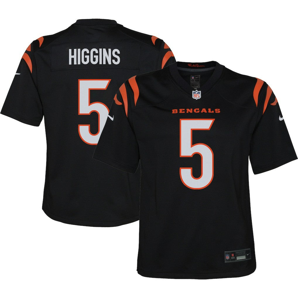 Tee Higgins Cincinnati Bengals Youth Game Jersey Black | Nike for Sale