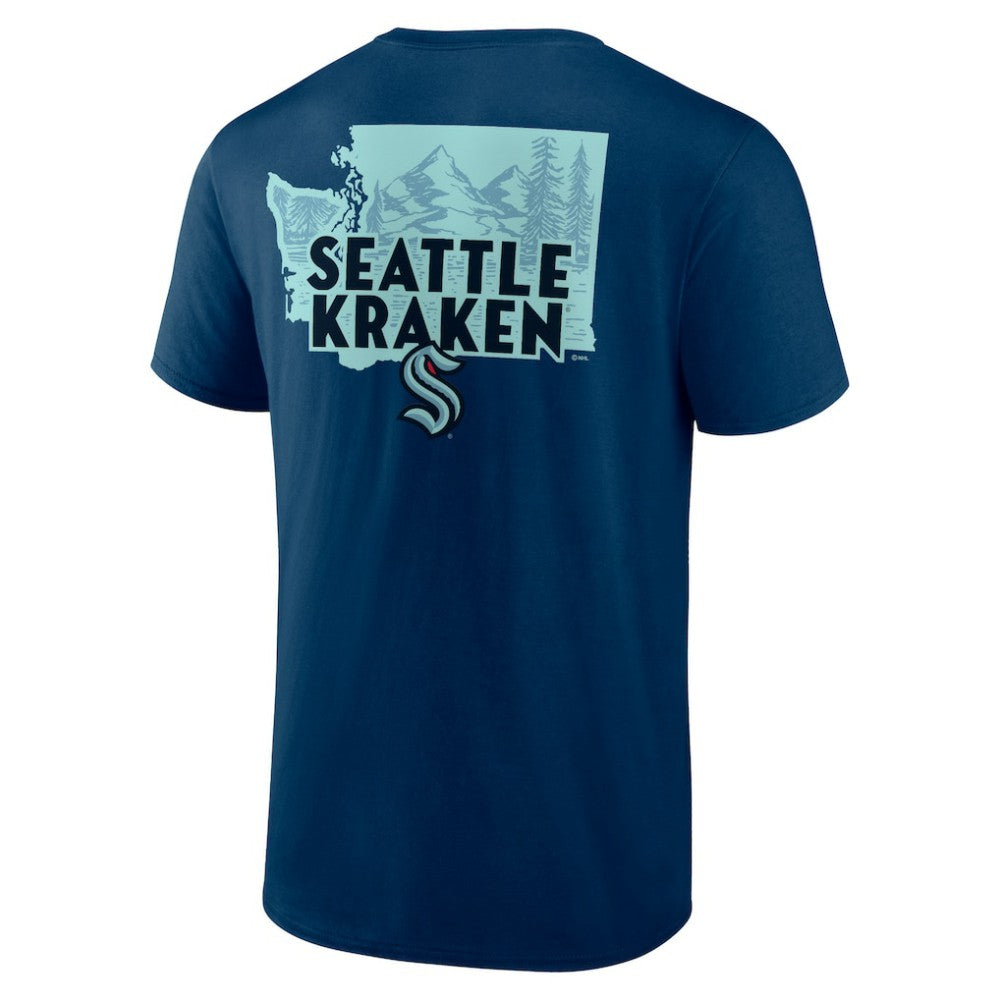 Seattle Kraken Territorial T-Shirt - Deep Sea Blue - NHL