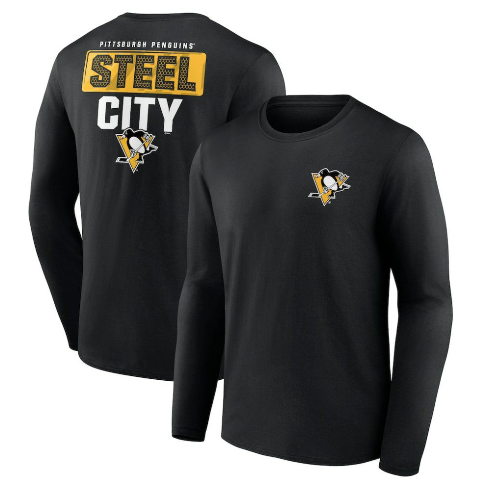 Pittsburgh Penguins Territorial Long Sleeve T-Shirt - Black - NHL