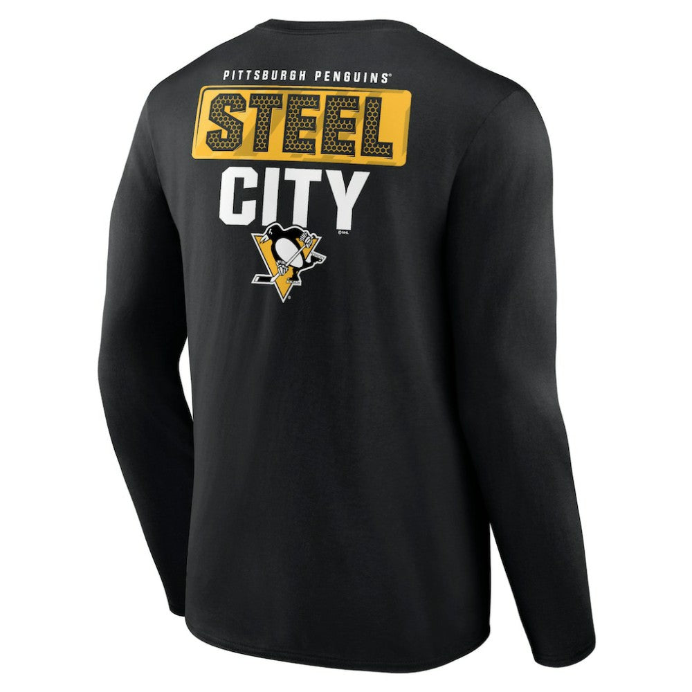 Pittsburgh Penguins Territorial Long Sleeve T-Shirt - Black - NHL