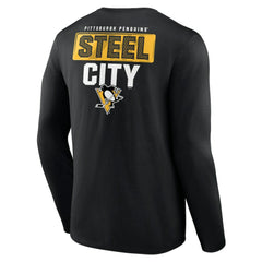 Pittsburgh Penguins Territorial Long Sleeve T-Shirt - Black - NHL