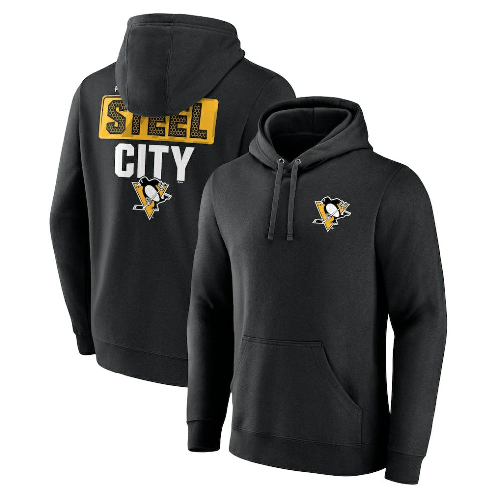 Pittsburgh Penguins Territorial Pullover Hoodie - Black - NHL