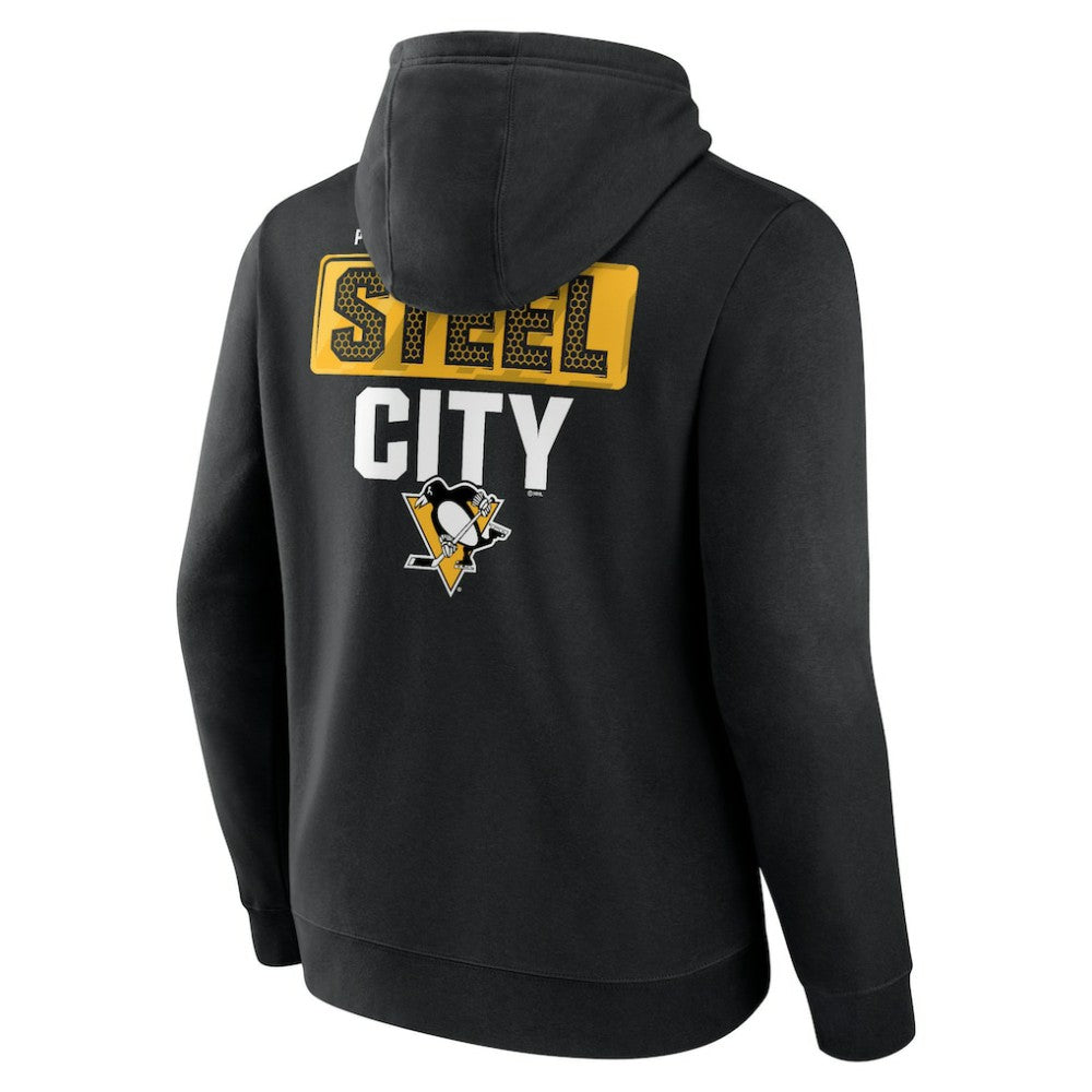 Pittsburgh Penguins Territorial Pullover Hoodie - Black - NHL