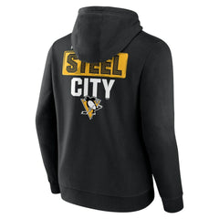 Pittsburgh Penguins Territorial Pullover Hoodie - Black - NHL