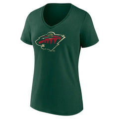 Minnesota Wild Women's Represent V-Neck T-Shirt - Green - NHL