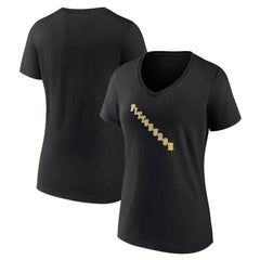 Pittsburgh Penguins Women's Alternate Logo V-Neck T-Shirt - Black - NHL