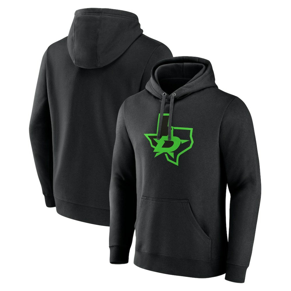 Dallas Stars Alternate Logo Pullover Hoodie - Black - NHL