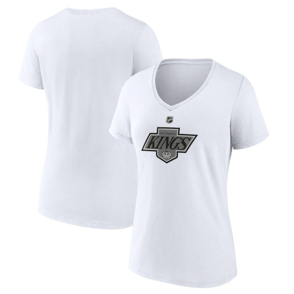 Los Angeles Kings Women's Alternate Logo V-Neck T-Shirt - White - NHL
