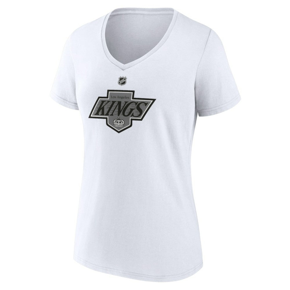 Los Angeles Kings Women's Alternate Logo V-Neck T-Shirt - White - NHL