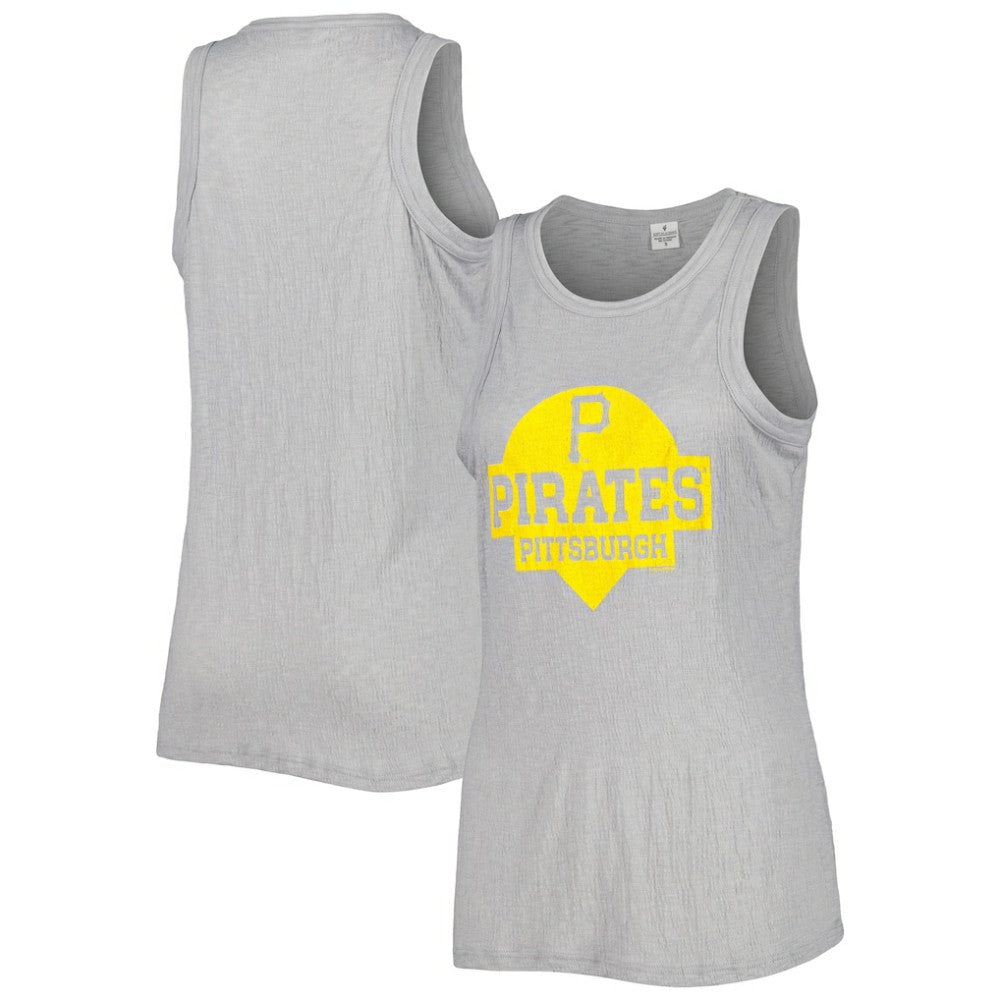 Pittsburgh Pirates Soft as a Grape Women's Tri-Blend Tank Top - MLB