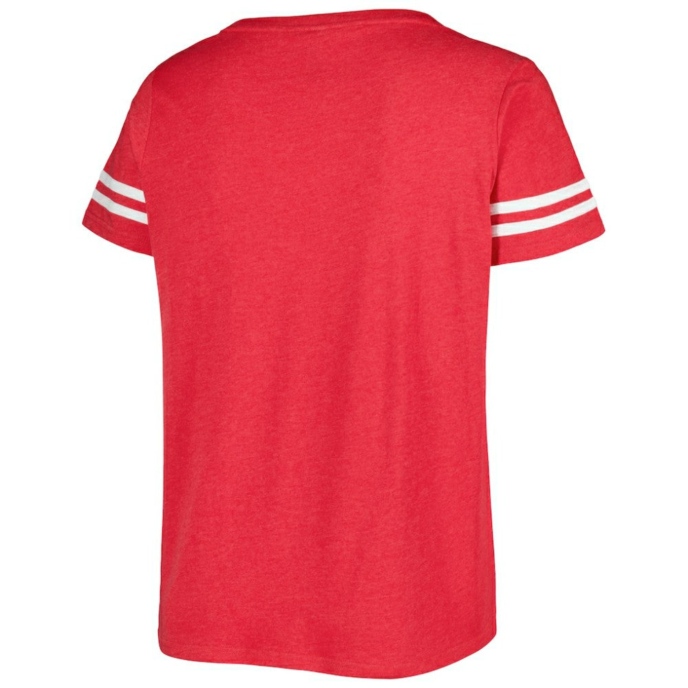 Washington Nationals Soft as a Grape Women's Plus Size V-Neck Jersey T-Shirt - MLB
