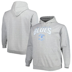 St. Louis Blues Fanatics Special Edition 2.0 Big & Tall Wordmark Pullover Hoodie - Heather Gray - NHL