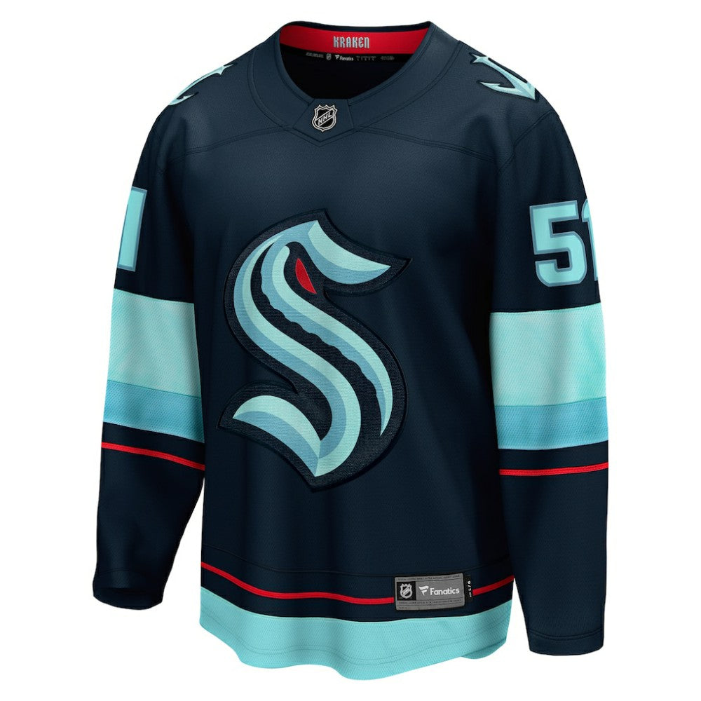 Shane Wright Seattle Kraken Fanatics Men's Home Breakaway Player Jersey - Deep Sea Blue - NHL